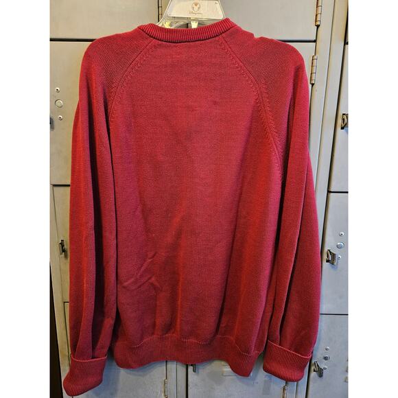Vintage LL Bean Mens cotton pullover sweater - size large made in USA - Picture 3 of 5